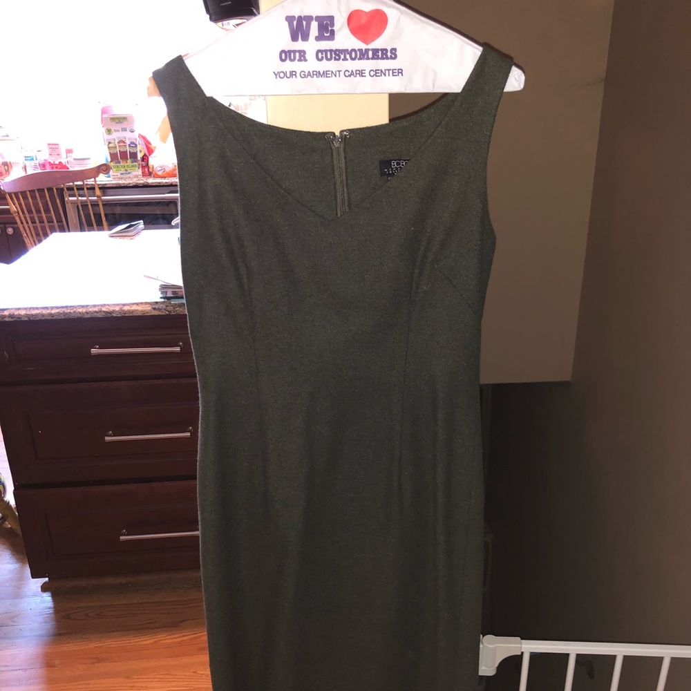 Olive Green Work Professional Dress